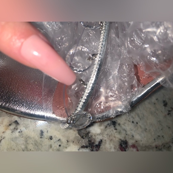 AMINA MUADDI
Tina Leather Embellished Ankle-Wrap Sandals designer luxury $1800 - Picture 8 of 13